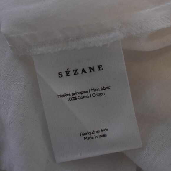 NWT Sezane Velvet Black Bow Button Down - Picture 8 of 8
